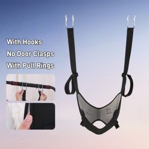 JON09 Breathable Cervical Neck Traction Belt Installation-free Strong Bearing Capacity Hanging Neck Stretching Chiropractic Sitting Standing Used Neck Massager For Neck Training