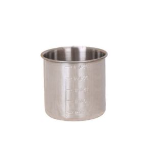 ANHEY with Scale Stainless Steel Measuring Cup Anti-fall Rustproof Rice Container Cups Household 250/350ML Measuring Holder Laboratory
