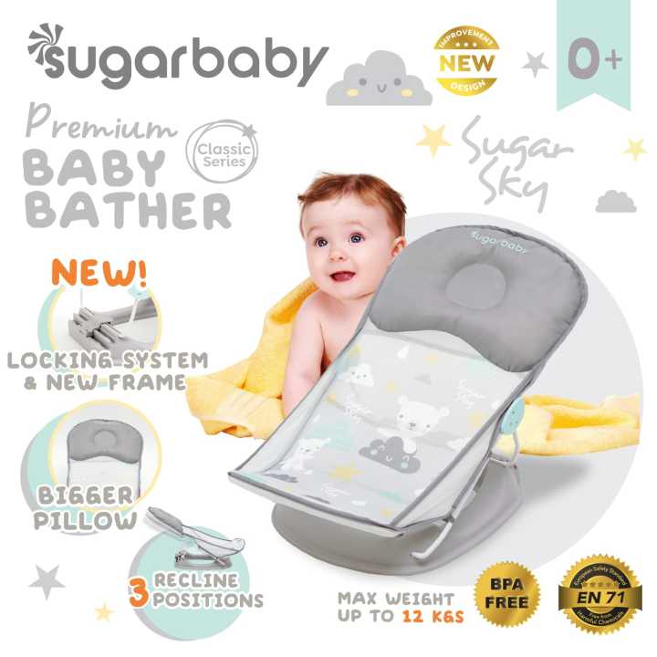 READY%20BANDUNG%20SUGAR%20BABY%20SUGARBABY%20%5BBouncer%20Bayi%20Indonesia%5D%20Sugarbaby%20Premium%20Baby%20Bather%20(Classic%20&%20Fun%20Series)%20bay%20bather%20lucu%20kursi%20mandi%20babybather%20sugarbaby%20-%20Image%205