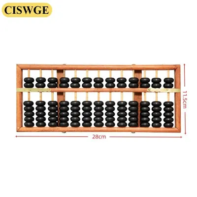 CISWGE Soroban เครื่องมือนับลูกคิด13หลักแบบพกพาเครื่องคิดเลขการศึกษาสำหรับเด็กคณิตศาสตร์สำนักงานการศึกษา