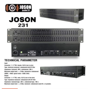 Joson 231 Professional Graphic Equalizer (Black)