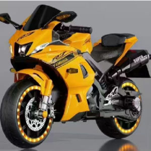 Childrens electric motorcycle 3-8 years old toy car can sit adults two-wheeled R7