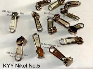 Kepala Resleting No.5 AMCO YKK KYY Nikel