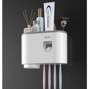 Toothbrush Holder Toothpaste Dispenser Toothpaste Squeezer Homeliving Magnetic Toothbrush Holder