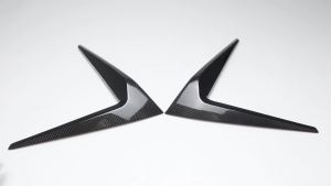 OnlyF U Carbon Fiber Fiber Exterior Car Front Lower Grille Side Air Vent Strip Cover Trim For Lexus IS 300 350 500 IS F Sport 2021-2024 J6H9P