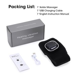 Double Airbags Air Compression Therapy DevicePortable Foot & Ankle Massager with HeatCordless Ankle Massage Boot for Pain Relief and Circulation3000mAh