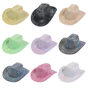 Eye-catching Cowboy Hats Heavy Panama Hat Surprise Gift for Girl Boys Bride Hat for Carnivals Music Festival