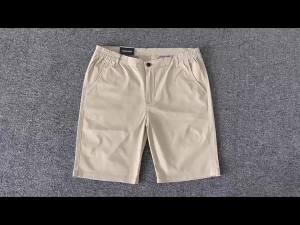 Y2K Summer New 100% Cotton White Gym Shorts Mens Casual Business Social Elastic Waist Cargo Shorts Bermuda Beach Shorts For Men