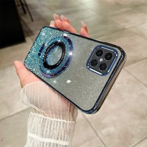 Casing For Honor 200 Lite Honor200 Pro 200Pro Phone Case Luxury Glitter Plating With Holder Stand Back Cover For Honor 200 Pro