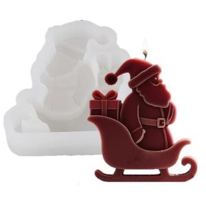Santa clause khuôn silicon cho xà phòng đồ trang trí giáng sinh cho gia đình cấp khuôn silicon cho nhựa Epoxy