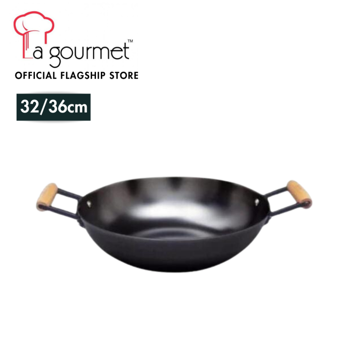 La Gourmet Nitrigan 32 36 40cm Cast Iron Wok Induction Lazada Singapore la-gourmet-nitrigan-32-36-40cm-cast-iron-wok-induction-lazada-singapore