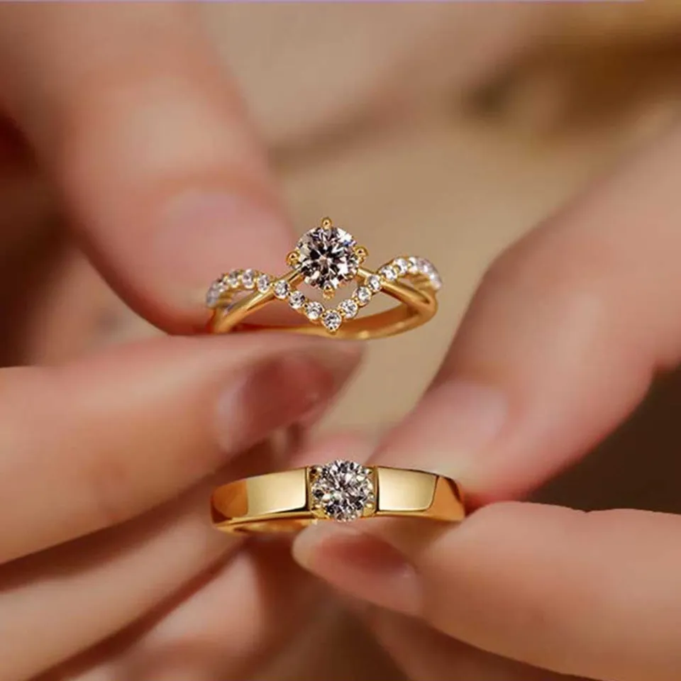 Stellars Inspired Couple Ring (Real 92.5 Silver & Adjustable) – Meraki  Silver Official