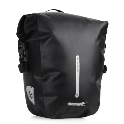 Rhinowalk Bicycle Pannier Bag Waterproof 7L-10L Quick Release Folding Bicycle Rear Seat Rack Bag Front bag For Brompton Cycling Luggage Storage Shoulder bag Bicycle Accessories For MTB Road Travel Bicycle
