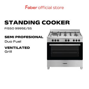 Faber Professional Multifunction Free Standing Cooker (Made in Europe) Fisso 9995E/SS 110L Periuk