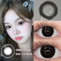 【0.00~-6.00 Power】 Magister Contact Lenses with Power 14.0MM OMG 1Pair Contact Lens Sparkle Look Without Ring 6 Months. 