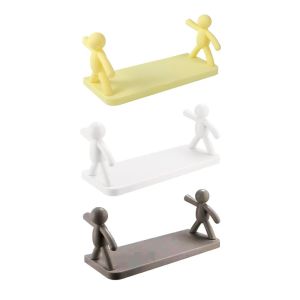 ชั้นวางของติดผนัง ชั้นวางของรูปตัวการ์ตูนสุดสร้างสรรค์ ชั้นวางของติดผนังแบบไม่ต้องเจาะ มีหลายสีให้เลือก ของตกแต่งบ้าน