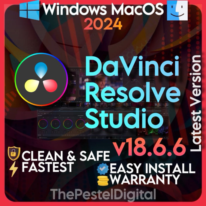 DaVinci Resolve Studio 18 Latest 2024 Full Version || Windows MacOS ...
