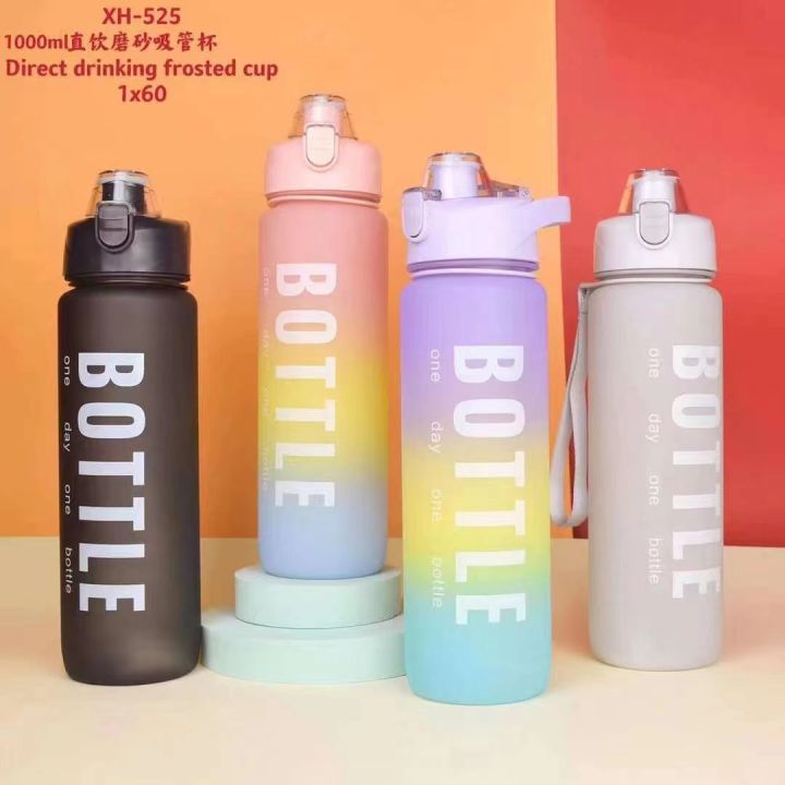 1000ML Water Bottle 1Liter Water Bottle 1L Jumbo Pastel Sports Tumbler ...