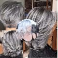 2023 NEW Silver Gray Hair Dye, Silver Gray Natural Hair Dye Cream, Lushadows Silver Hair Dye, Silver Hair Color, Unisex Fashion Dye for All Hair Types (1 PCS). 