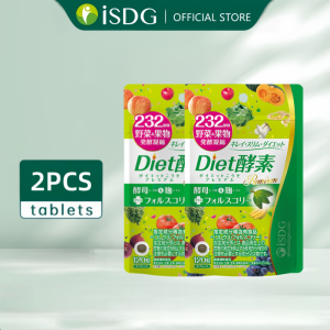 ISDG Diet Enzyme with 232 Fruit & Vegetable Fermentation - Accelerate Fat Burning Boost Digestion & Metabolism Natural Slimming Supplement 120 Tablets (30 Days)