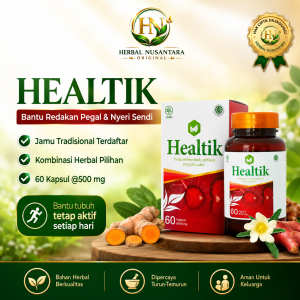 HEALTIK Original Asli - Obat Rematik | Pegal linu | Asam Urat | Nyeri Sendi | Pengapuran Tulang | Kecetit