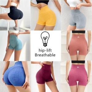 3/12PCS Women Sports High Waist Yoga Shorts Slim Fit Butt Lift Gym Running High Elastic Biker Shorts