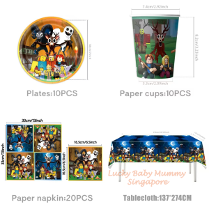 Roblox Party Supplies SET/Roblox Theme Party Decoration/Event Kit/Birthday Ornament【Lucky Home】