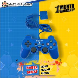 Stick Stik PS2 Kabel Serat Warna Merah Sony Biru Playstation 2 Stick Getar