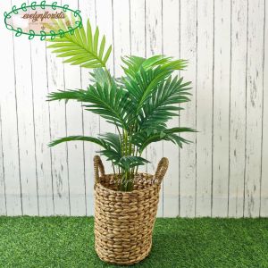 Pohon Hias Palem Kelapa Hijau X18 Semilatex Artificial Cover Eceng Gondok Handle Hiasan Balkon Hiasan Kantor
