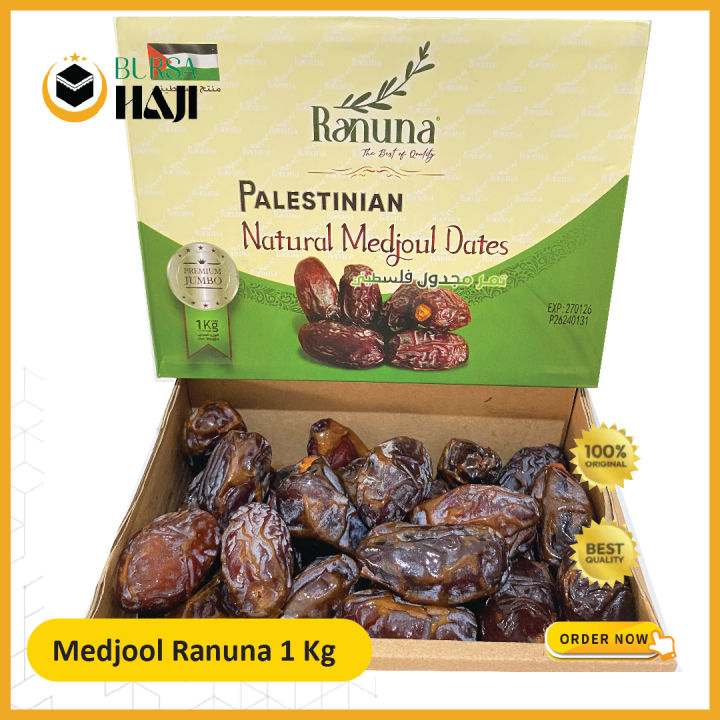 KURMA MEDJOOL 1 KG RANUNA PALESTINE / KURMA MEDJOOL SYAM PALESTINE ...