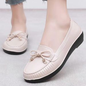 British style ladies doll Bow knot shoes school Anti slip and wear-resistant shoes office wear fashion Boat shoes