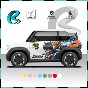 Tem dán xe Vf3 - Decal ChipBap dán xe - tem 2 bên sườn