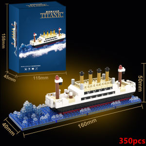 Titanic Creative Toy Building Block Brick Toy Titanic Ship Toy Titanic Lego Mini Building Block Set Train Toy 3D Model Titanic Ship DIY Brick Toy Gift for Adult Kid Children Christmas Gifts Building Ship Toy