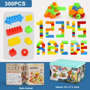 Mainan Brick Balok Susun Anak 520pcs Building Block Set Mainan Edukasi Anak