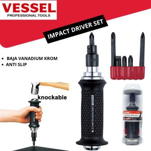 Vessel Impact Driver Set No.240001 - tambahan No.C51 - 5 bits