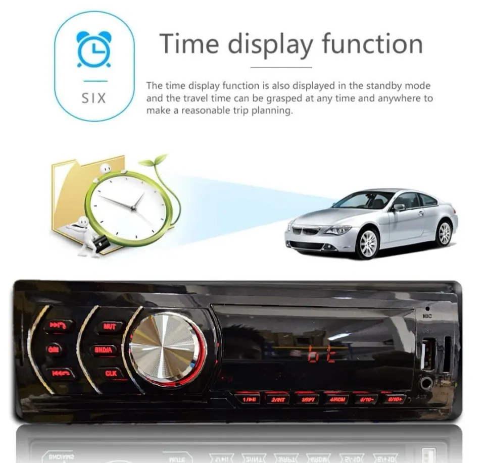 Car Radio Bluetooth USB Receiver Car Stereo Player Bluetooth Car Audio  Player Bluetooth Car MP3 Player