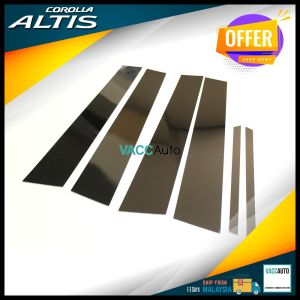Toyota Altis Corolla Door Pillar Dark (PC) Window Door PC Center Pillar Cover For Altis E140 E170 (2006-2018) VACC Auto