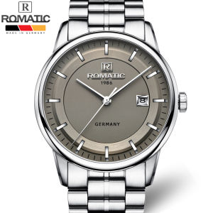 MIỄN PHÍ SHIP Đồng hồ Nam ROMATIC 8863 Khóa Bướm Dây Thép Cao Cấp