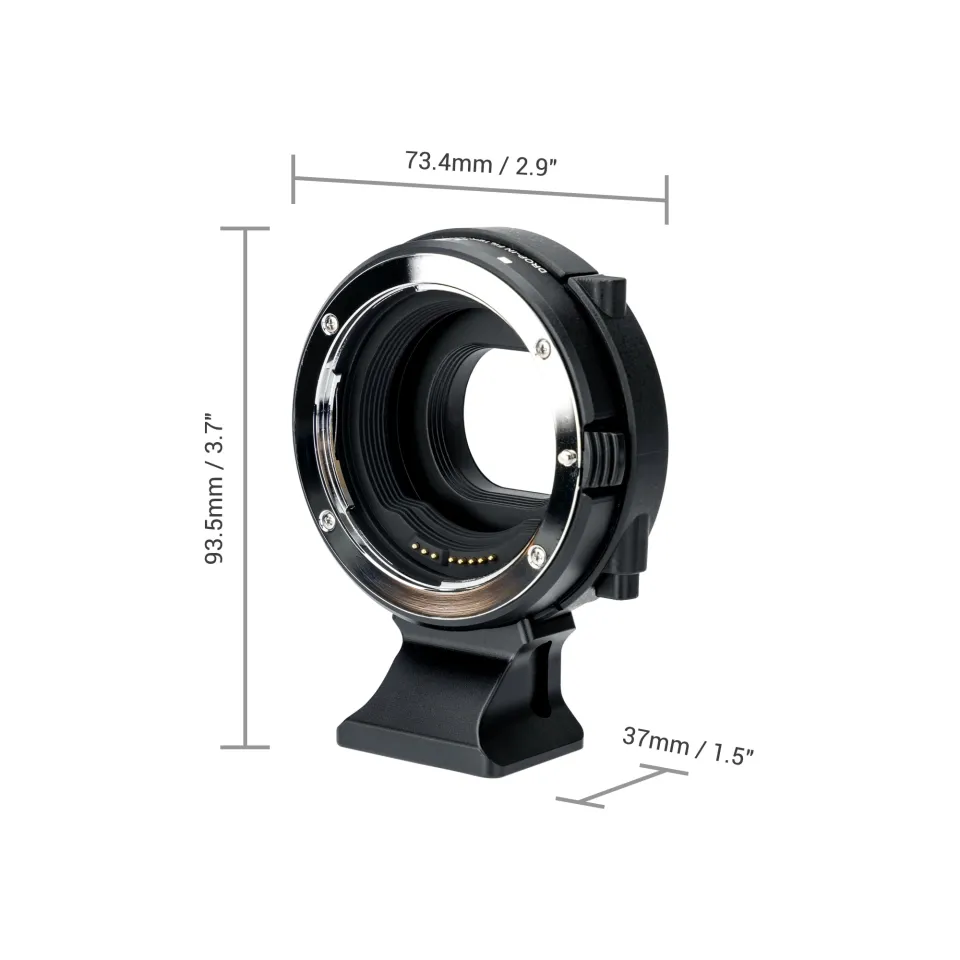 JJC EF-EOS M Mount Adapter with Drop-in ND CPL Filter for Canon