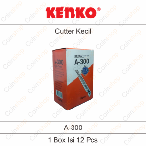 1 Box Kenko A300 Cutter Kecil A-300 Isi 12 Pcs