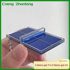 Cneng Badminton Keychain Souvenir Mini Tennis Pendant Table Tennis Table Three-dimensional Acrylic Keychain