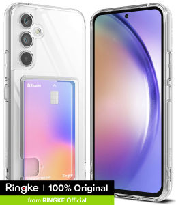 Ringke Fusion Thẻ Tương Thích Với Samsung Galaxy A54 5G Trường Hợp vỏ Cản Sốc chống sốc Trong Suốt Với Được Xây Dựng Trong đồ đựng thẻ Với có dây đeo cổ tay