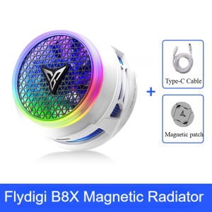 Flydigi B8X EVA Magnetic Phone Cooler Fan Ultra Fast Heat Dissipation Frequency Conversion RGB Radiator for iPhone iPad Android