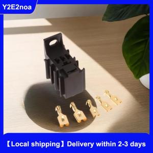 【Local shipping】 5 Sets Lot DIY Accessories Car Relay Connector Socket Without Wire With Terminal Modified Nylon Flame Retardant
