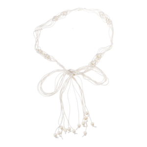 สายคาดเอวผ้าฝ้ายทอมือของผู้หญิงประดับพู่แบบลูกปัดไม้สไตล์โบฮีเมียนสไตล์วินเทจใช้งานได้หลากหลาย