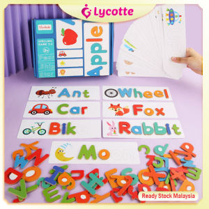 [MALAYSIA] Spelling Word Games Early Learning Education Toy Childrens Early Recognition Of 26 English Letters Puzzle | Lycotte Mom & Baby