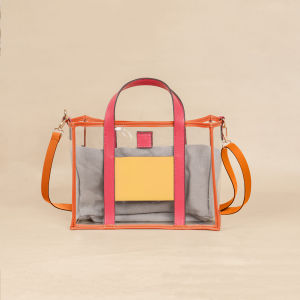 Windi Handbag PVC Mika Tebal Kombinasi Kulit Sintetis