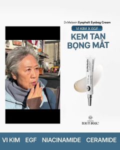 KEM TAN BỌNG MẮT MỜ QUẦNG THÂM GIẢM NHĂN HIỆU QUẢ DR.MELAXIN EYEPHALT EYEBAG CREAM 10GR HÀN QUỐC - 19626 - Kích thích tái sinh tế bào phục hồi và nâng đỡ các dải đàn hồi bị sụp xệ triệt tiêu vùng đổ bóng thâm quầng.