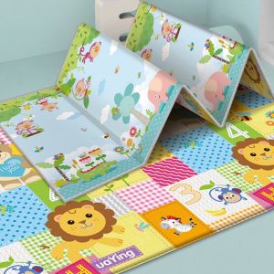 【Ready Stock】100/200*180cm Baby Play Mat Crawling Pad Large Foldable Thick Waterproof Kid Carpet Playmat Floor Indoor