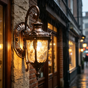 Outdoor Wall Lamp Simple European Waterproof Moisture-Proof Aluminum Lamp Courtyard Mall Gate Balcony Corridor Wall Light Garden